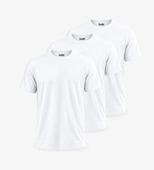Blanc, Pack, Paris, Taille, Tout, x3